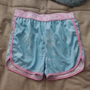 TKO Blue and Pink Runner Shorts with Moisture-Wicking Fabric